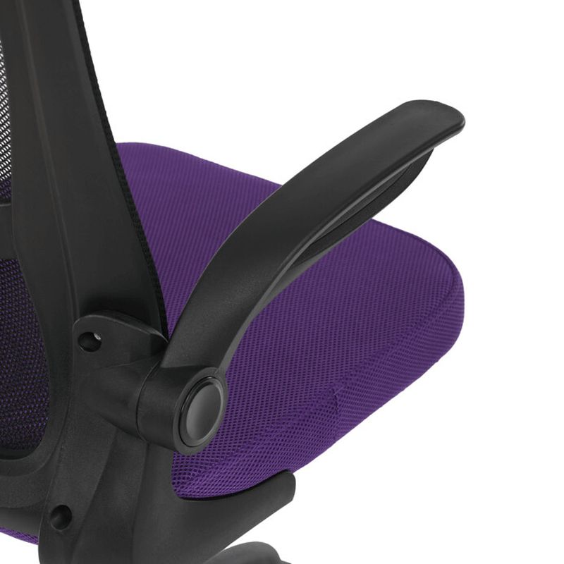  Kancelárska stolička, fialová sieťovina a čierny plast