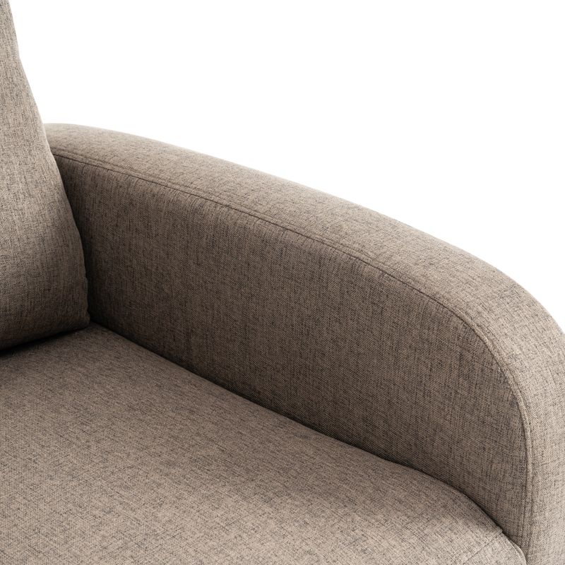 Relaxačné kreslo hnedé, mechanicky polohovateľné - posledný kus