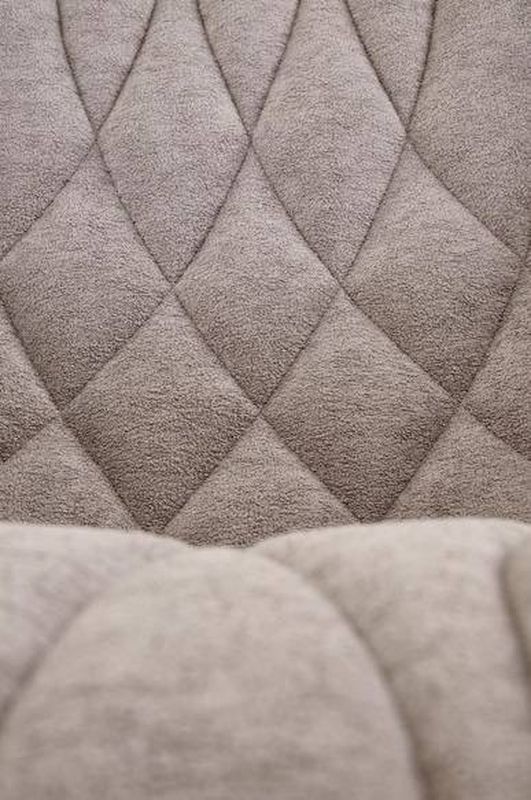 Jedálenská stolička 567, čierny kov - sivá látka