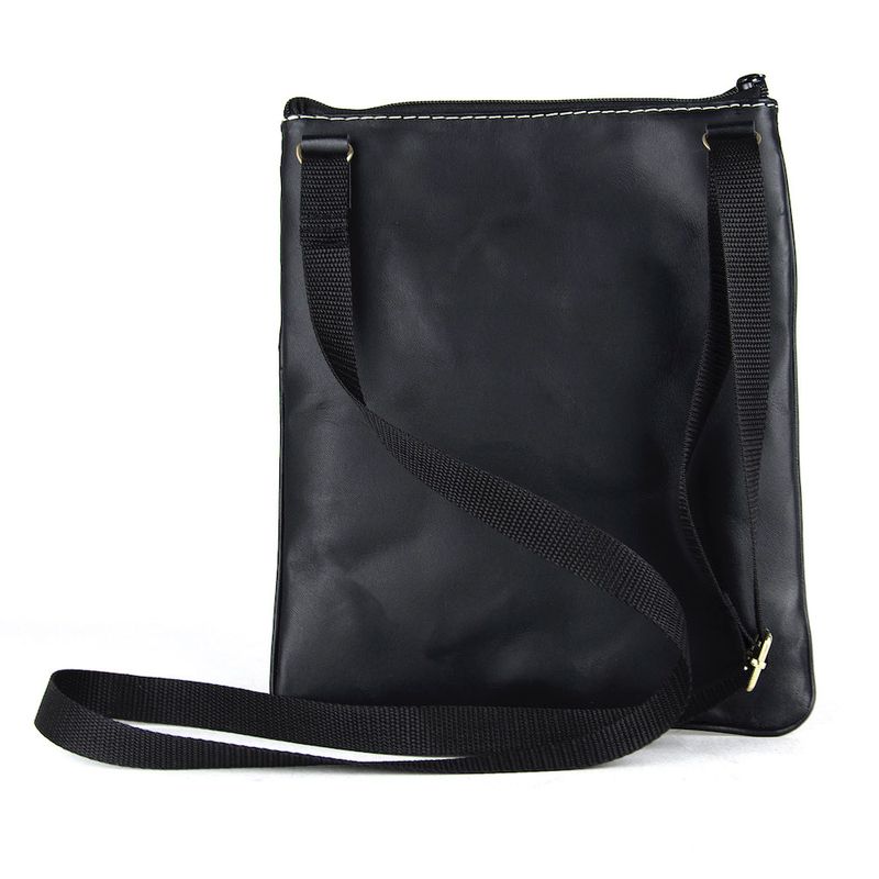 Elegantná kožená taška, viacúčelové púzdro v čiernej farbe