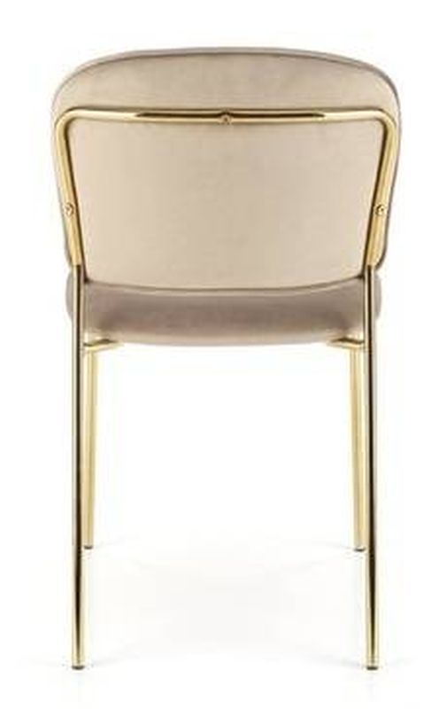 Jedálenská stolička, zlatá-béžová