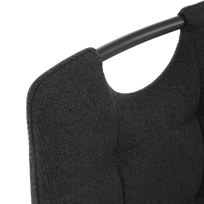 Stolička jedálenská, madlo, ľahko čistiteľná čierna látka