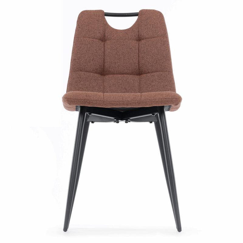 Stolička jedálenská, madlo, ľahko čistiteľná hnedá látka