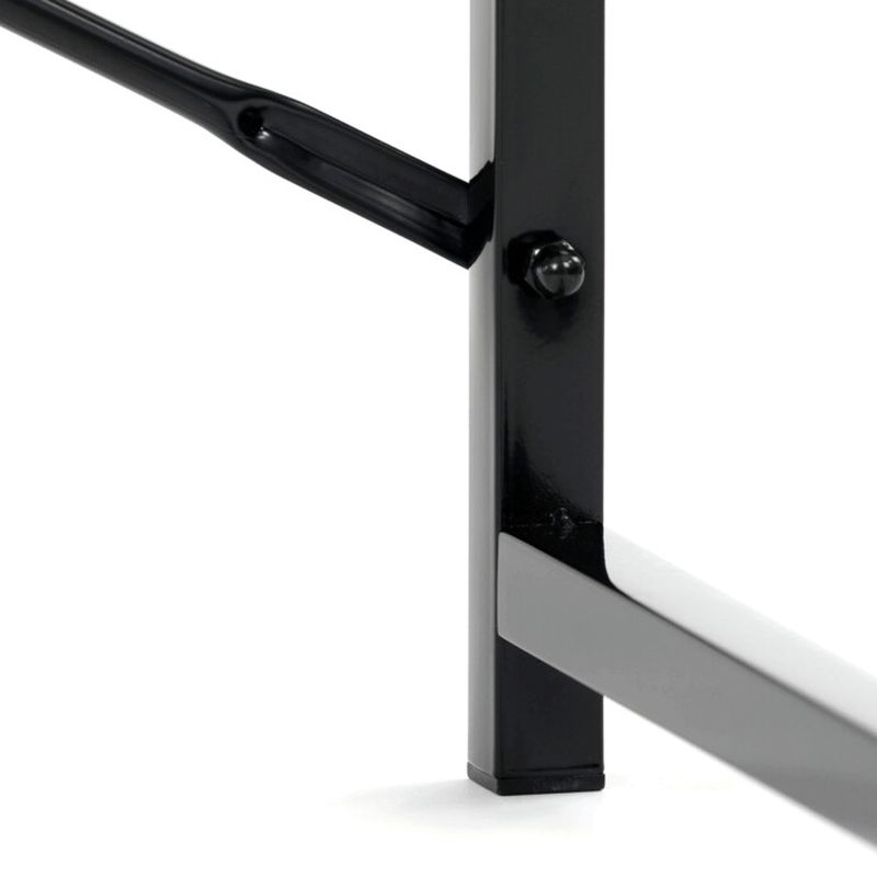 Štýlový pracovný stôl, dekor divoký dub, čierny kov