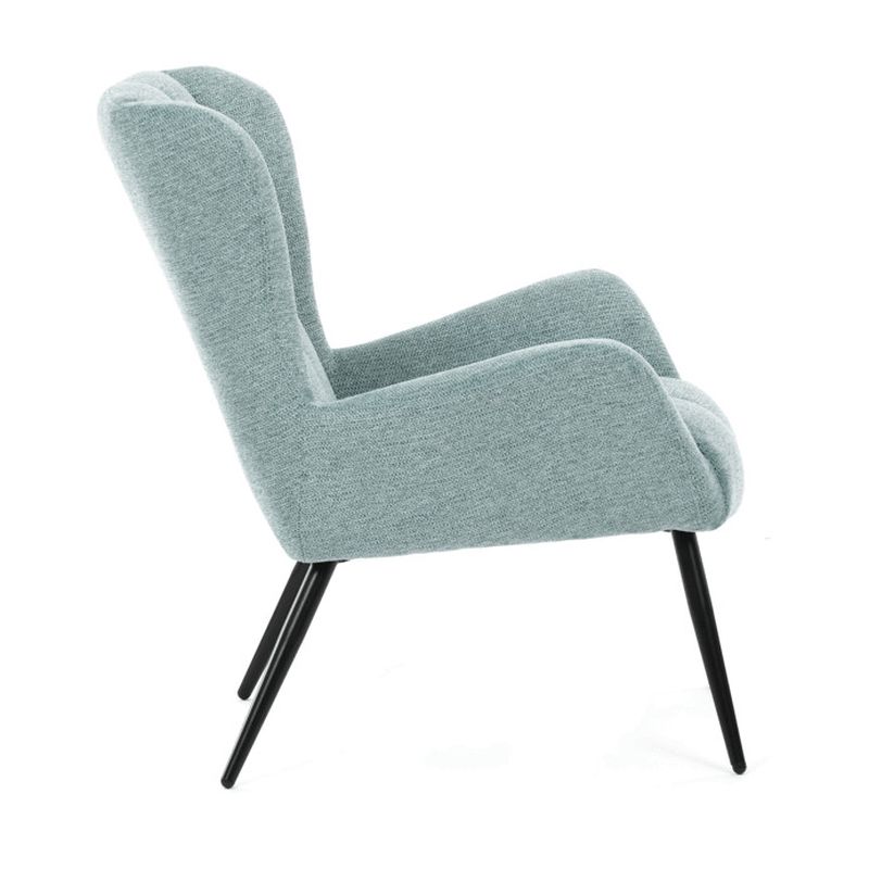 Kreslo ušiak v svetlo modrom prevedení