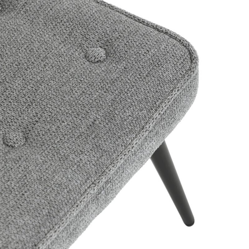 Relaxačné kreslo s podnožkou, sivá zamatová látka