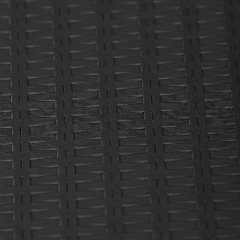 Okrúhly záhradný stôl 60x60cm, plast čierny