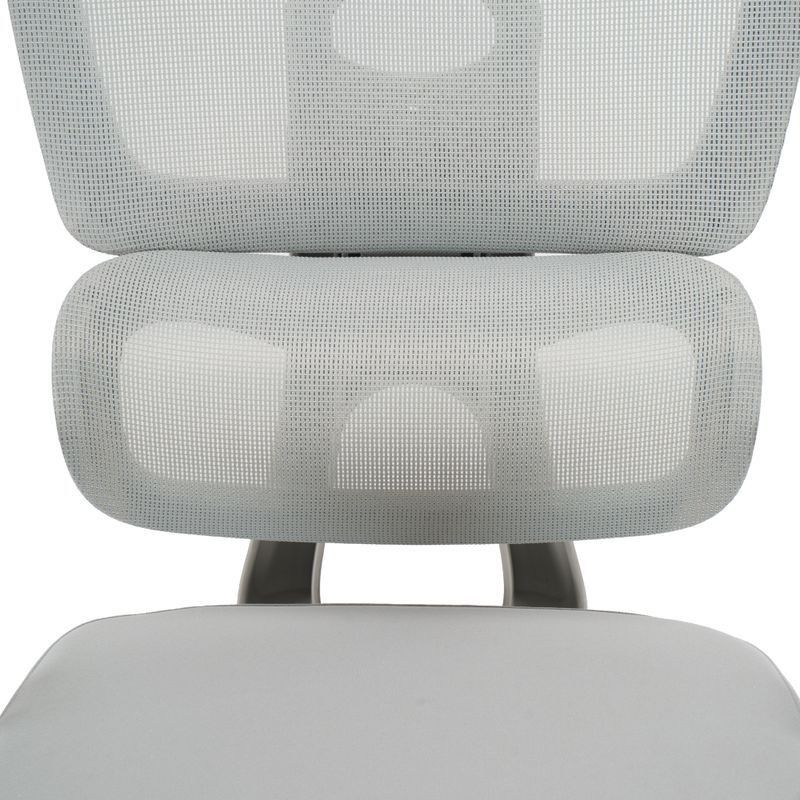 Kancelárske kreslo, sieťovina, svetlosivá-sivá