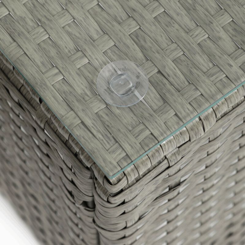 Záhradný set 1+2, z polyratanu sivý