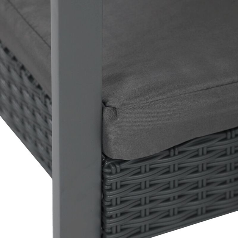 Záhradný set 1+2 z polyratanu, sivý