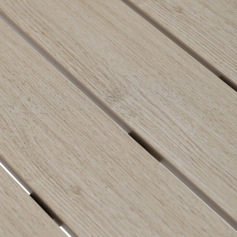 Záhradný stôl hliníkový, s polywood doskou, čierny