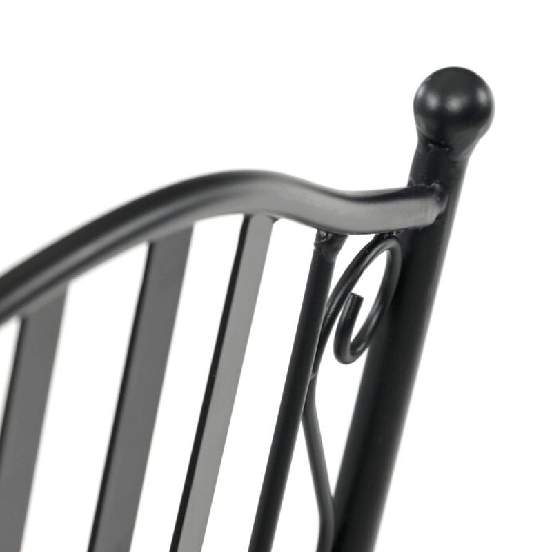 Záhradný set 1+2, mozaika z keramiky, čierny