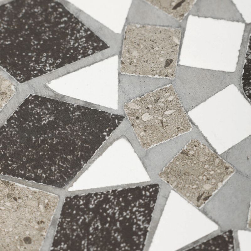 Set 2 ks stojanov na kvety, s keramickou mozaikou, sivé