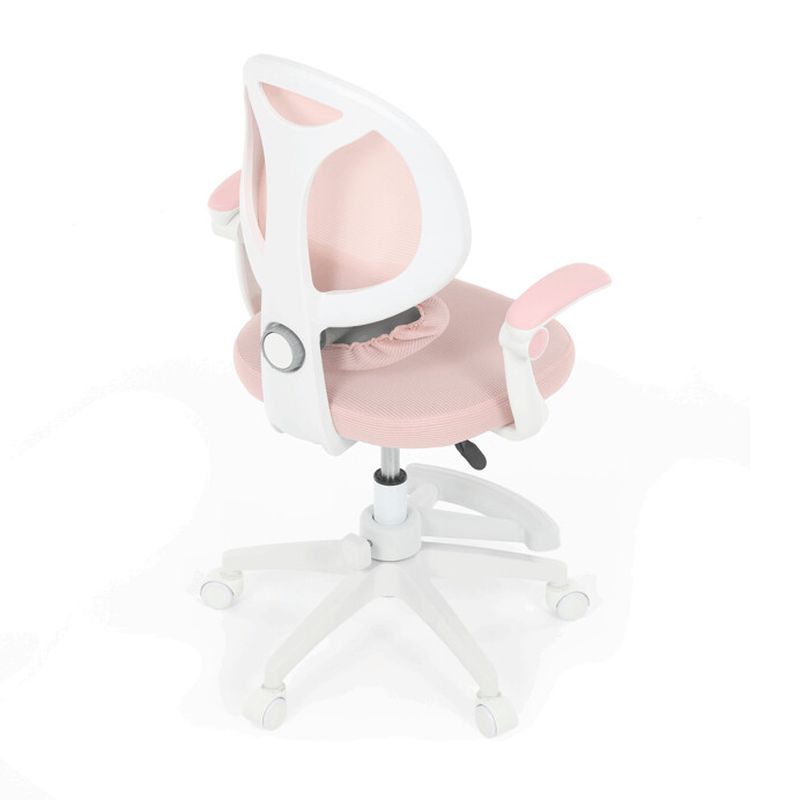 Detská kancelárska stolička, ružová sieťovina
