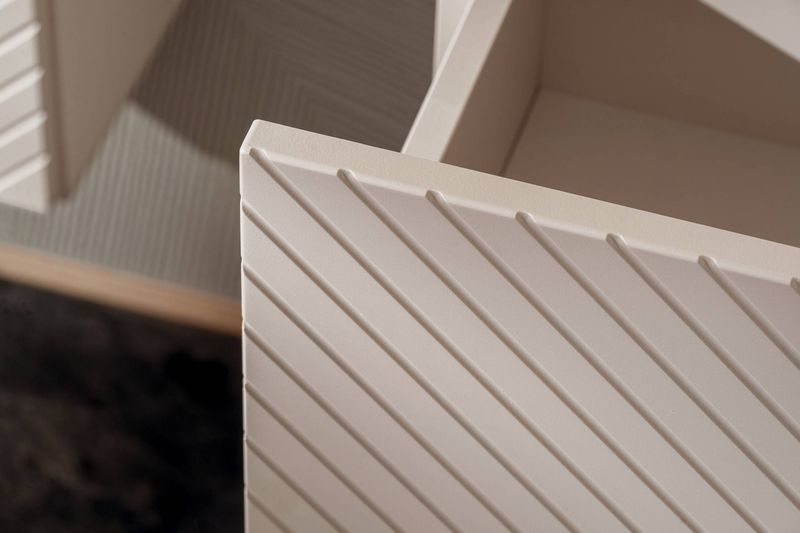 Kúpeľňová skrinka pod umývadlo, 82-80-2S, kašmír mat, 2 zásuvky