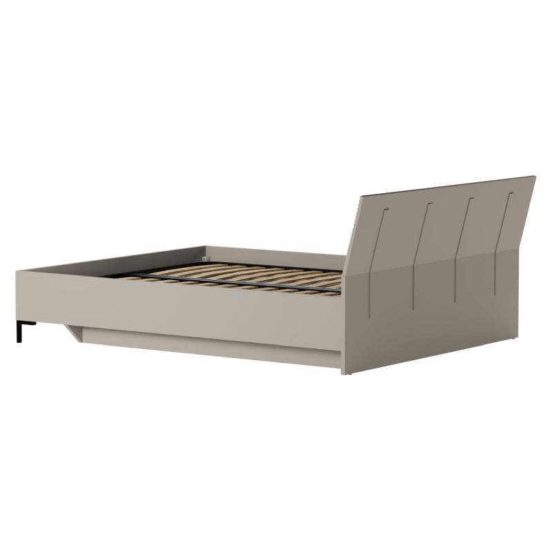 Manželská posteľ 160x200 s roštom, sivohnedá Taupe