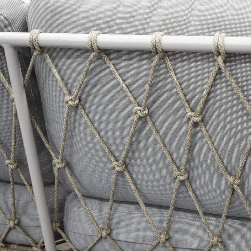 Záhradná zostava, 1+3, béžová, kovová konštrukcia