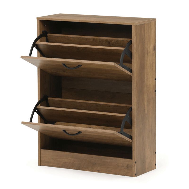 Botník s dvoma priehradkami, hnedý