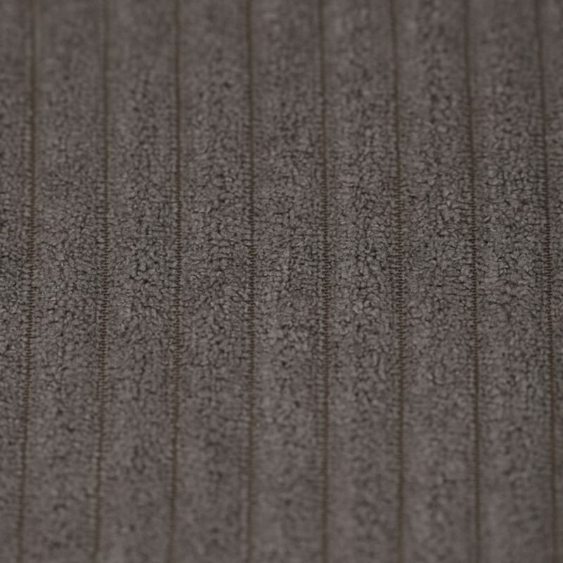 Moderná barová stolička, sivá manšestrová látka