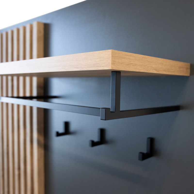 Predsieňová zostava, antracit lesk HG, dub artisan