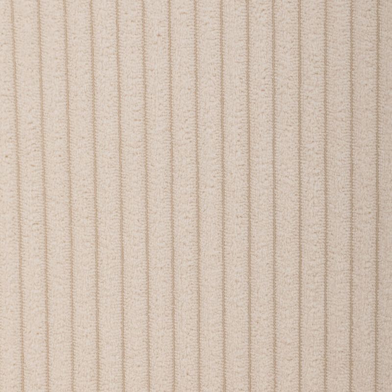 Jedálenská stolička krémová s menčestrovou látkou a čiernymi kovovými nohami