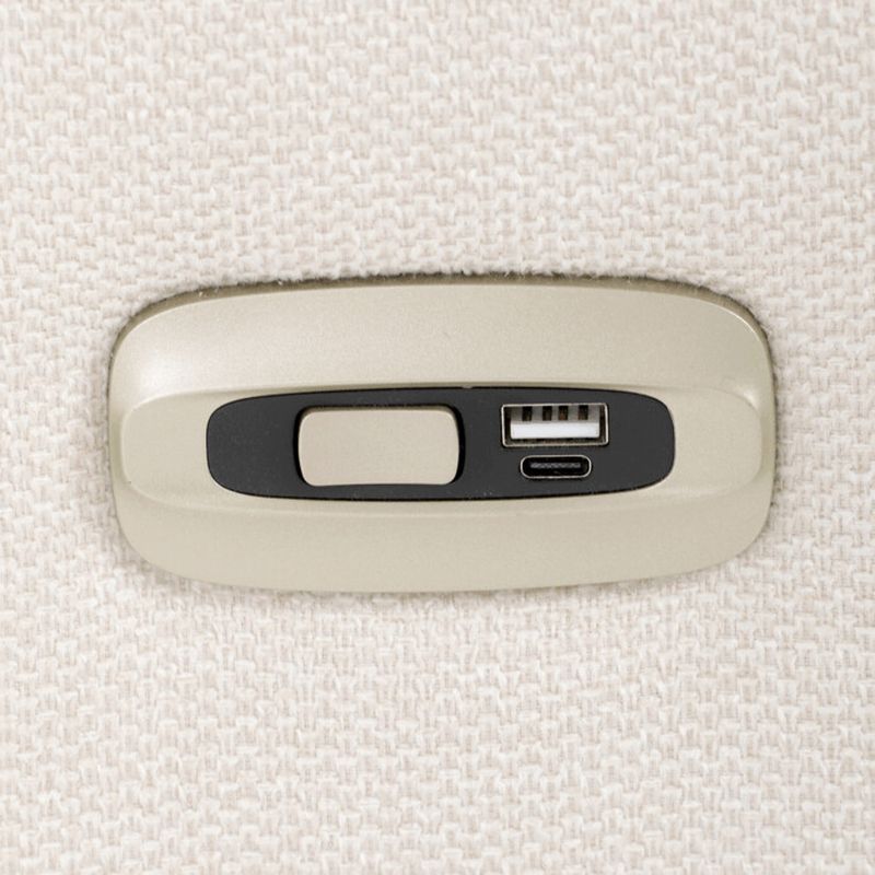 Luxusné elektrické relaxačné kreslo, krémová látka, s otočnou funkciou