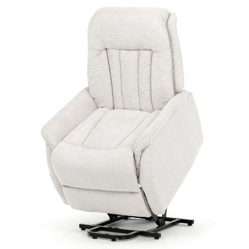 Výklopné, elektrické, polohovacie kreslo, béžová látka