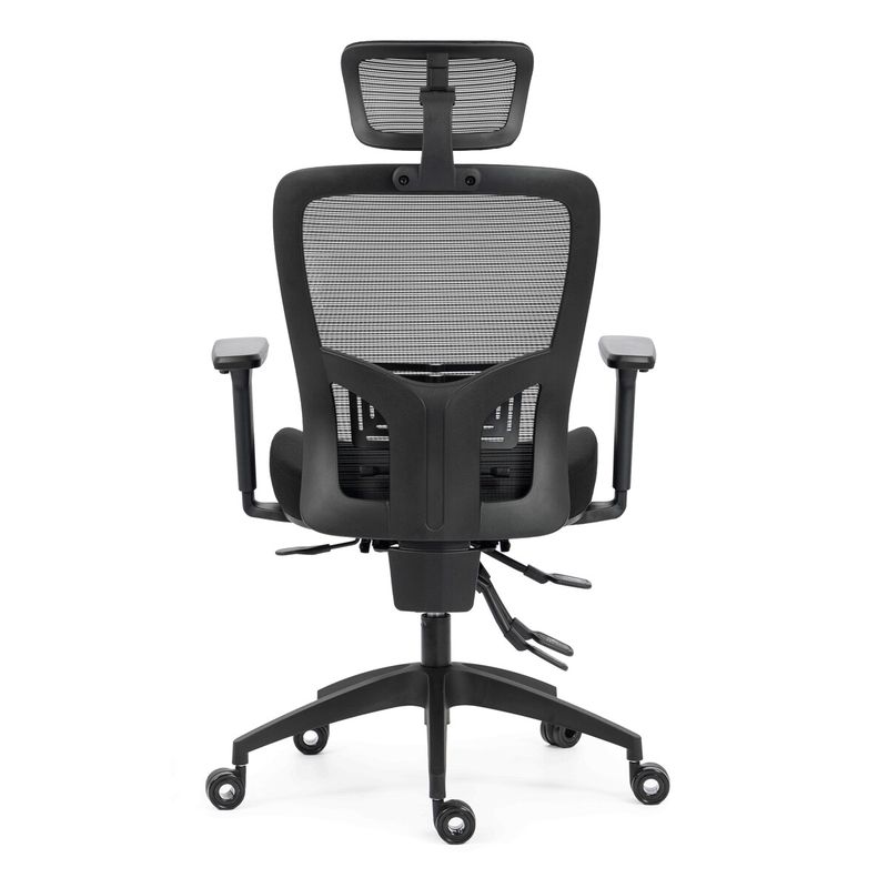 Ergonomická kancelárska stolička čierna, sieťované operadlo, 120 kg