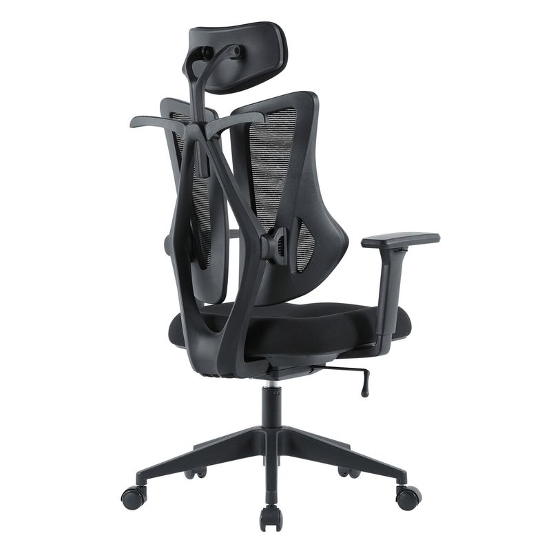 Ergonomická kancelárska stolička sivá, dvojdielne sieťované operadlo, 120kg
