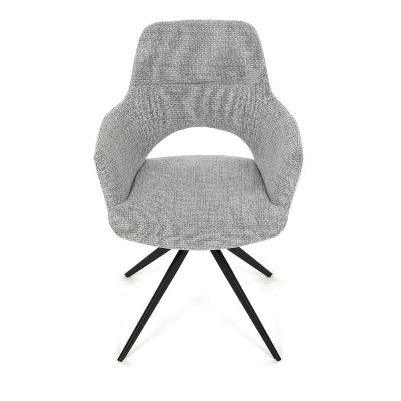 Jedálenský set so 4 stoličkami, 160x90cm, sivá látka, masív dub