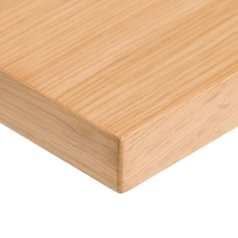 Moderný jedálenský stôl 160x90, dýha dub, čierny kov