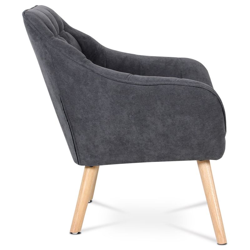 Relaxačné kreslo v škandinávskom štýle sivé