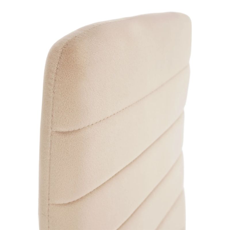 Stolička s jednoduchým dizajnom béžová Dulux Velvet látka