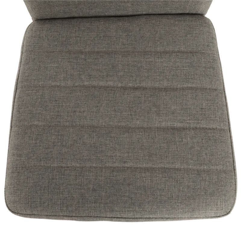 Stolička s jednoduchým dizajnom hnedá látka