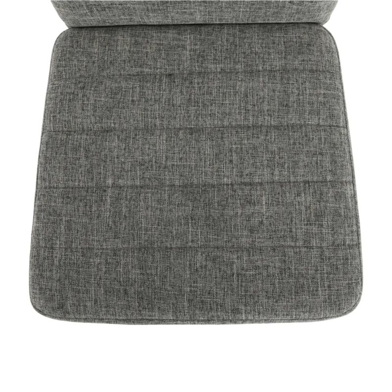 Stolička do kuchyne s jednoduchým dizajnom svetlosivá látka