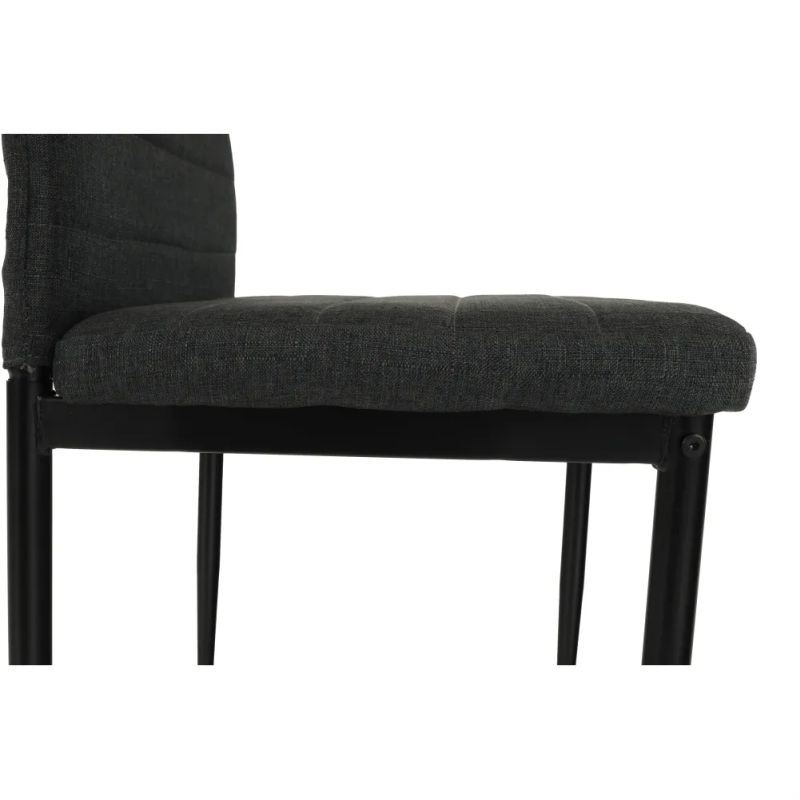 Stolička s jednoduchým dizajnom tmavosivá látka