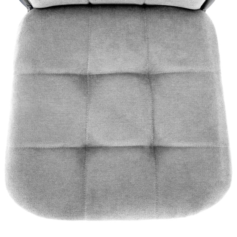 Jedinečná pohodlná stolička v sivej látke