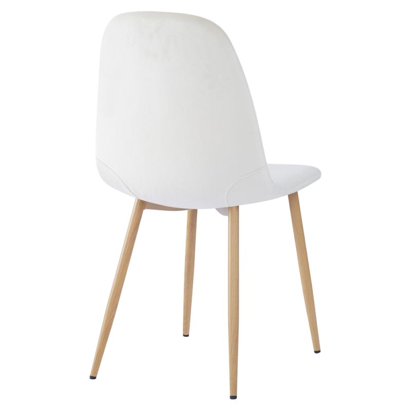 Komfortná stolička béžová Dulux Velvet látka