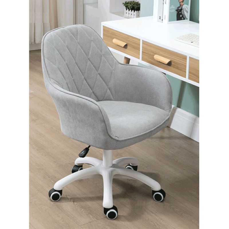 Nadčasové kancelárske kreslo, sivá látka