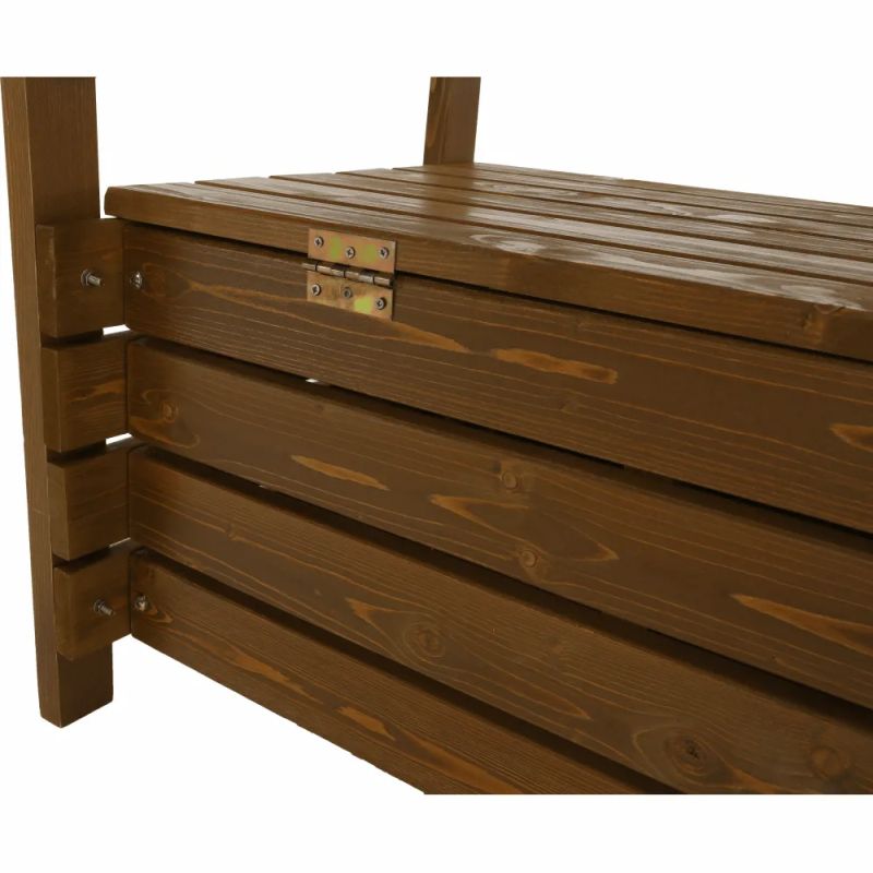 Záhradná lavička vyrobená z dreva hnedá, 150cm