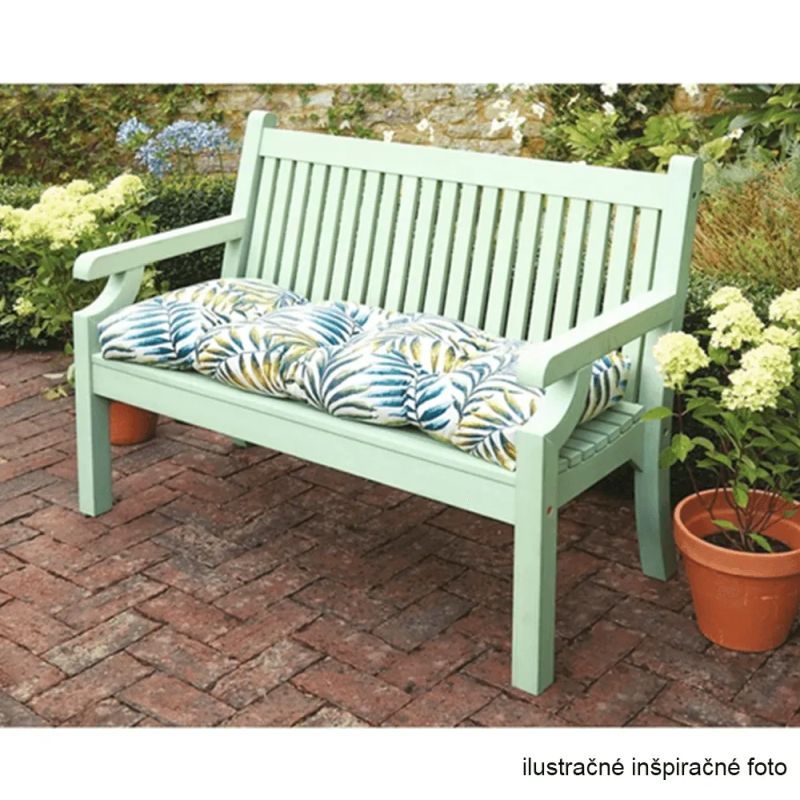 Drevená záhradná lavička s jedinečným dizajnom, neo mint, 150