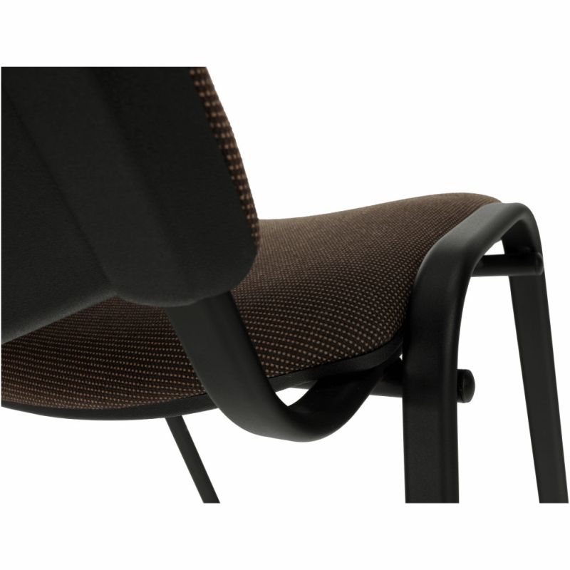 Kvalitná a pohodlná stolička s mäkkým sedením, hnedá