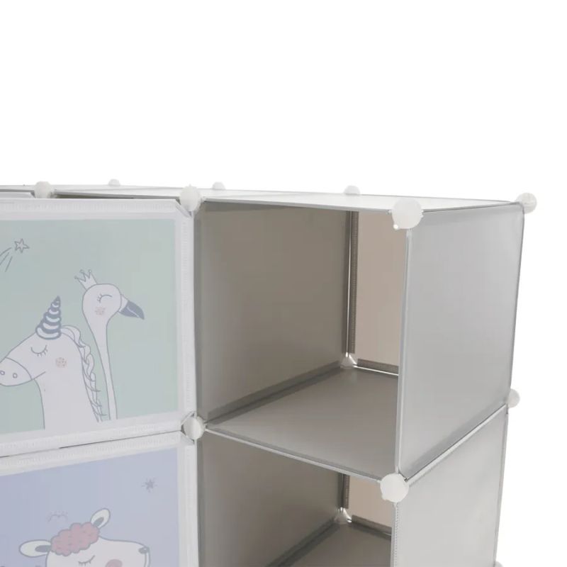 Detská modulárna skriňa, sivá/detská