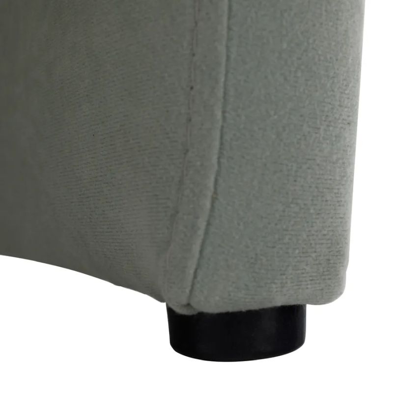 Elegantné kreslo, zelená látka