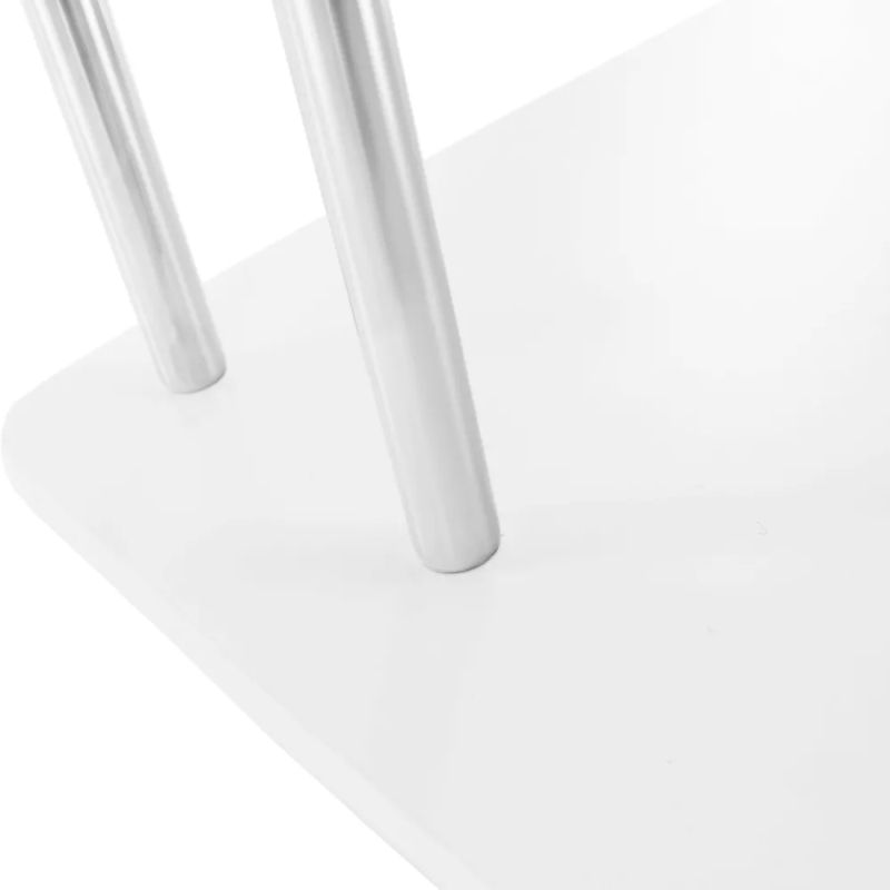 Nemý sluha vo farebnom prevedení chróm s bielou