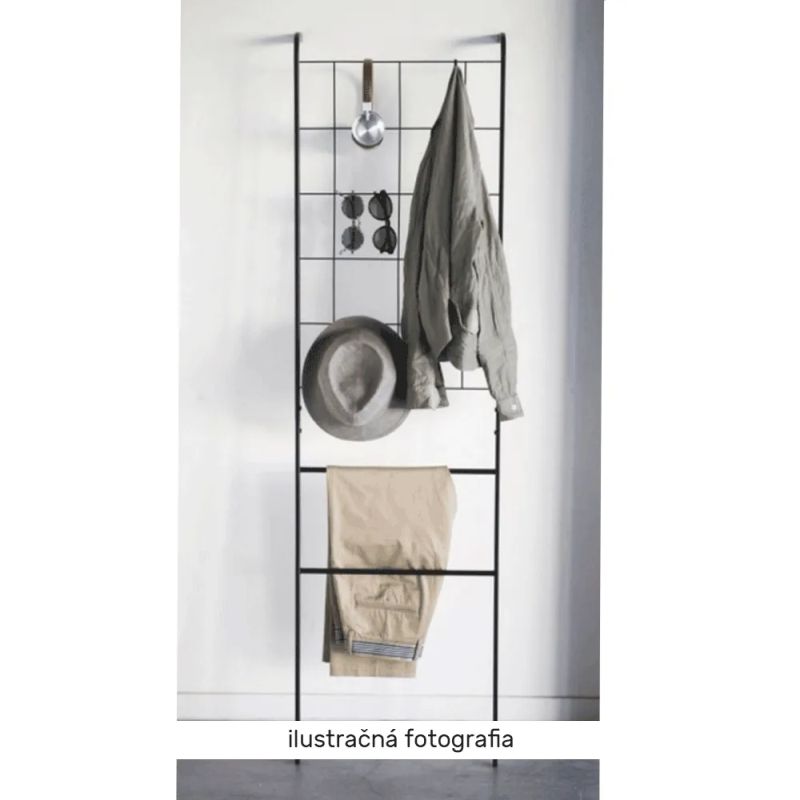 Vešiak/rebrík, čierny kov