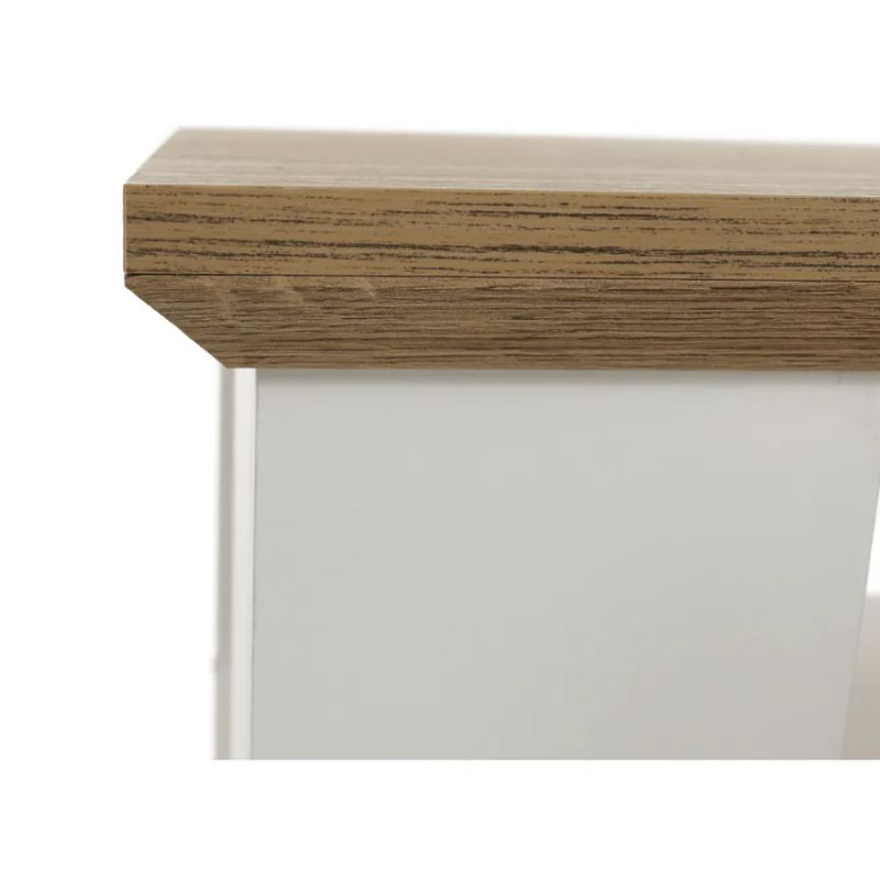 Originálny konferenčný stolík, biela-dub grand