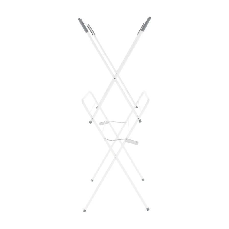 Dvojdielny rozkladací sušiak na bielizeň, biela-sivá