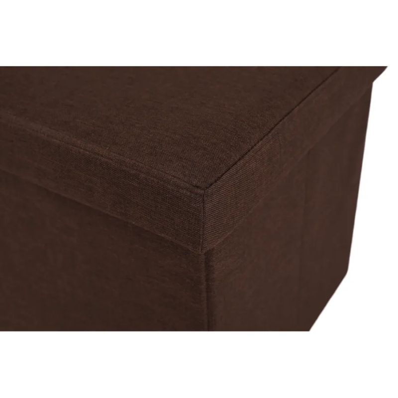 Univerzálny skladací taburet, hnedá látka