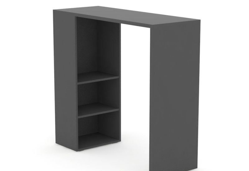 Barový pult vysoký, s regálom - viac farebných prevedení